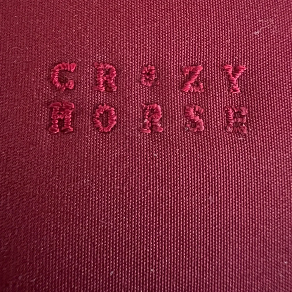 Liz Claiborne crazy horse brown and red wallet‎ crossbody.